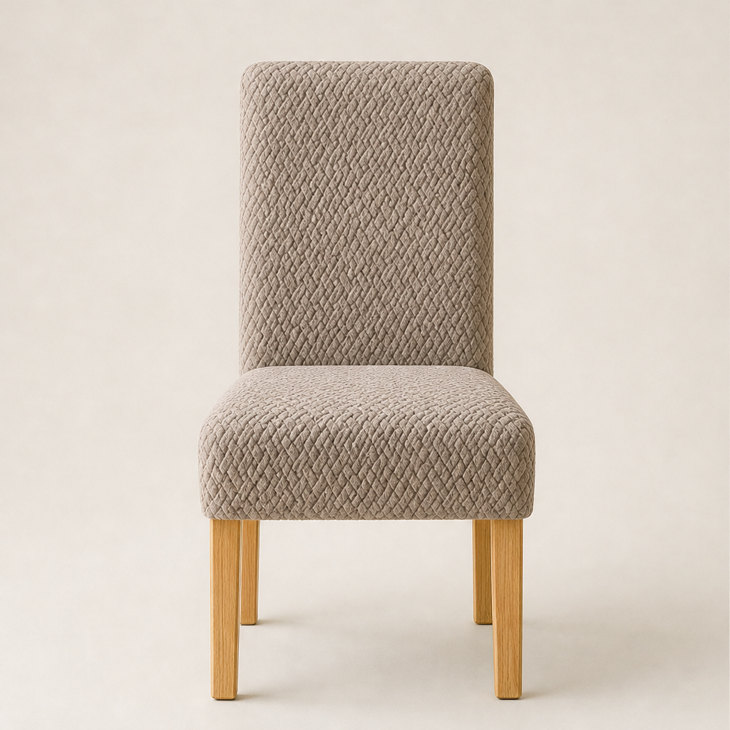 Woveth – Stretch-Fit Checkered Chair Cover for Instant Dining Room Upgrade + 50% OFF