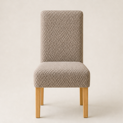 Woveth – Stretch-Fit Checkered Chair Cover for Instant Dining Room Upgrade + 50% OFF
