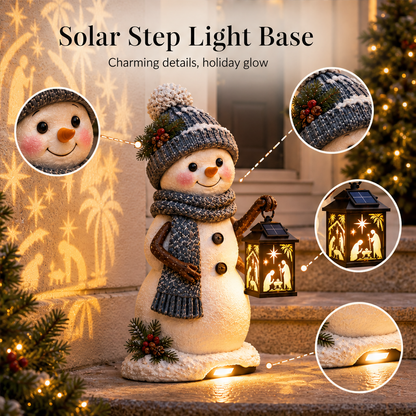 Hollowick – Solar Nativity Lantern Snowman Step Light + 50% OFF