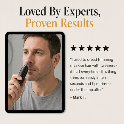 Trimora – Painless 360° Rotary Nose & Ear Hair Trimmer