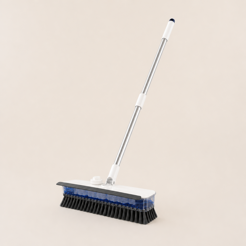 Scrubwick – Soap-Dispensing Scrub, Squeegee & Dry Floor Brush
