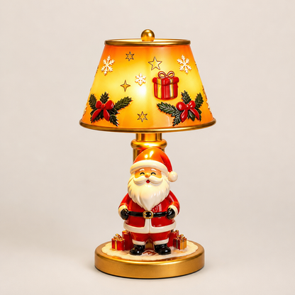 Hollowick – Hand-Painted Resin Santa Table Lamp with Warm Night Glow + 50% OFF