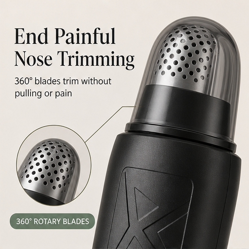 Trimora – Painless 360° Rotary Nose & Ear Hair Trimmer