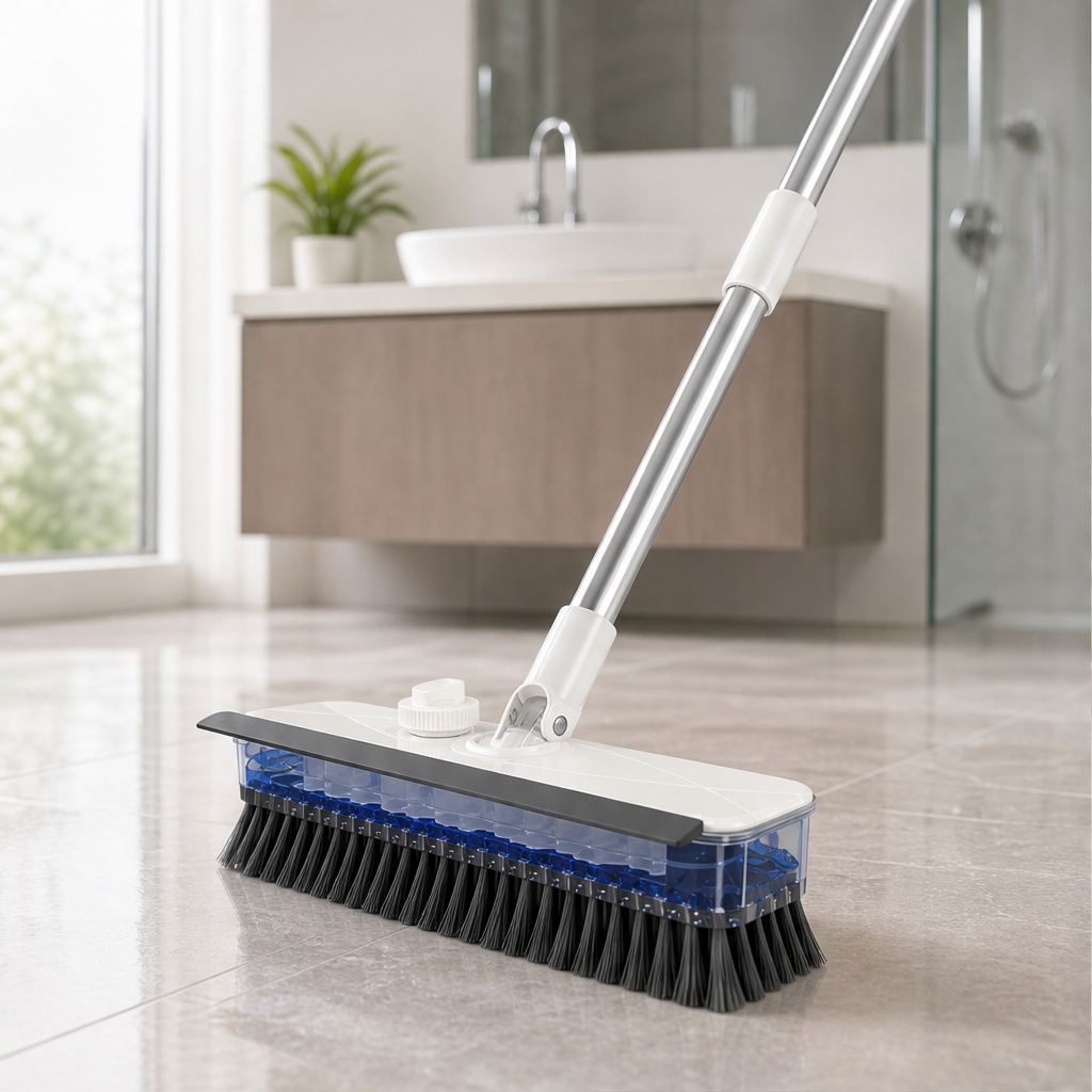 Scrubwick – Soap-Dispensing Scrub, Squeegee & Dry Floor Brush