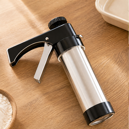Flourpress – 13 Disc, 8 Nozzle Stainless Steel Cookie Press + 50% OFF