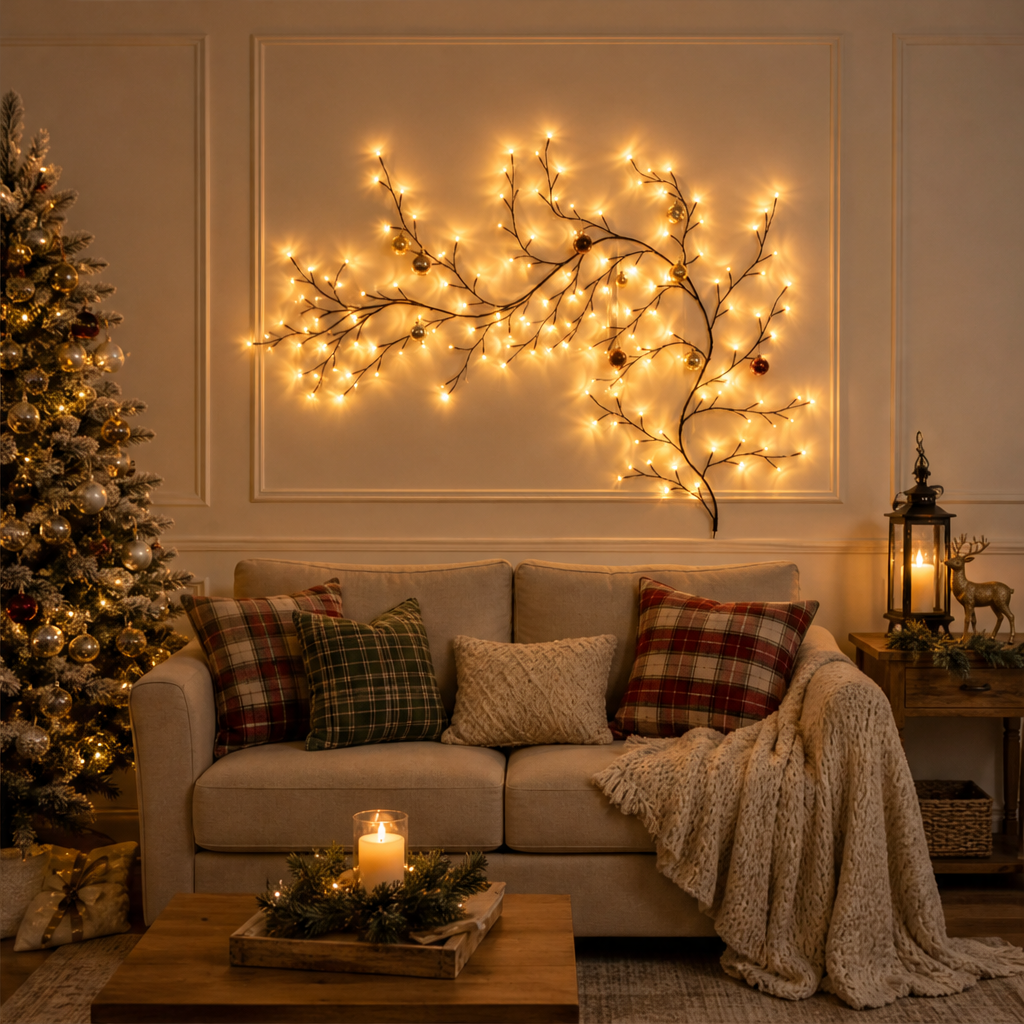 Glowvine – Flexible Branch LED Wall Light for Christmas Decor + 50% OFF
