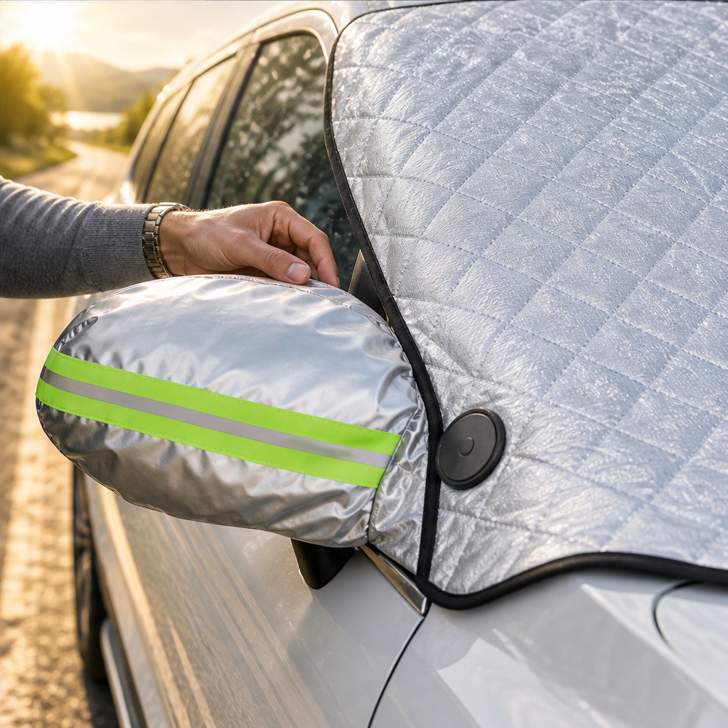 Windarmor – Magnetic All-Season Windshield Cover for Sun, Frost & Snow + 50% OFF