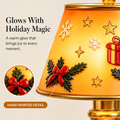 Hollowick – Hand-Painted Resin Santa Table Lamp with Warm Night Glow + 50% OFF