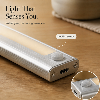 Glowmere – Motion Sensor Rechargeable Magnetic LED Cabinet Light (4-Pack) + 50% OFF