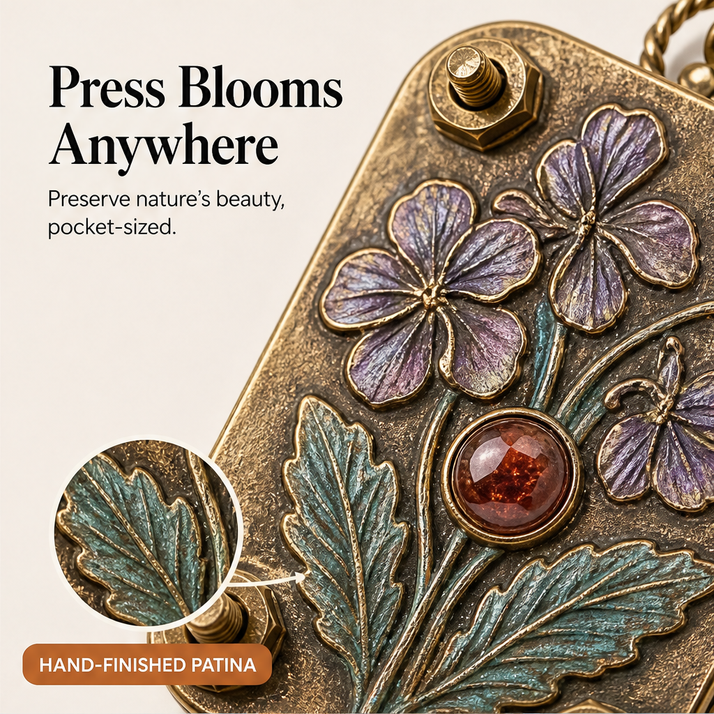 Petalbrook – Pocket-Sized Botanical Flower Press for Keepsake Crafts + 50% OFF