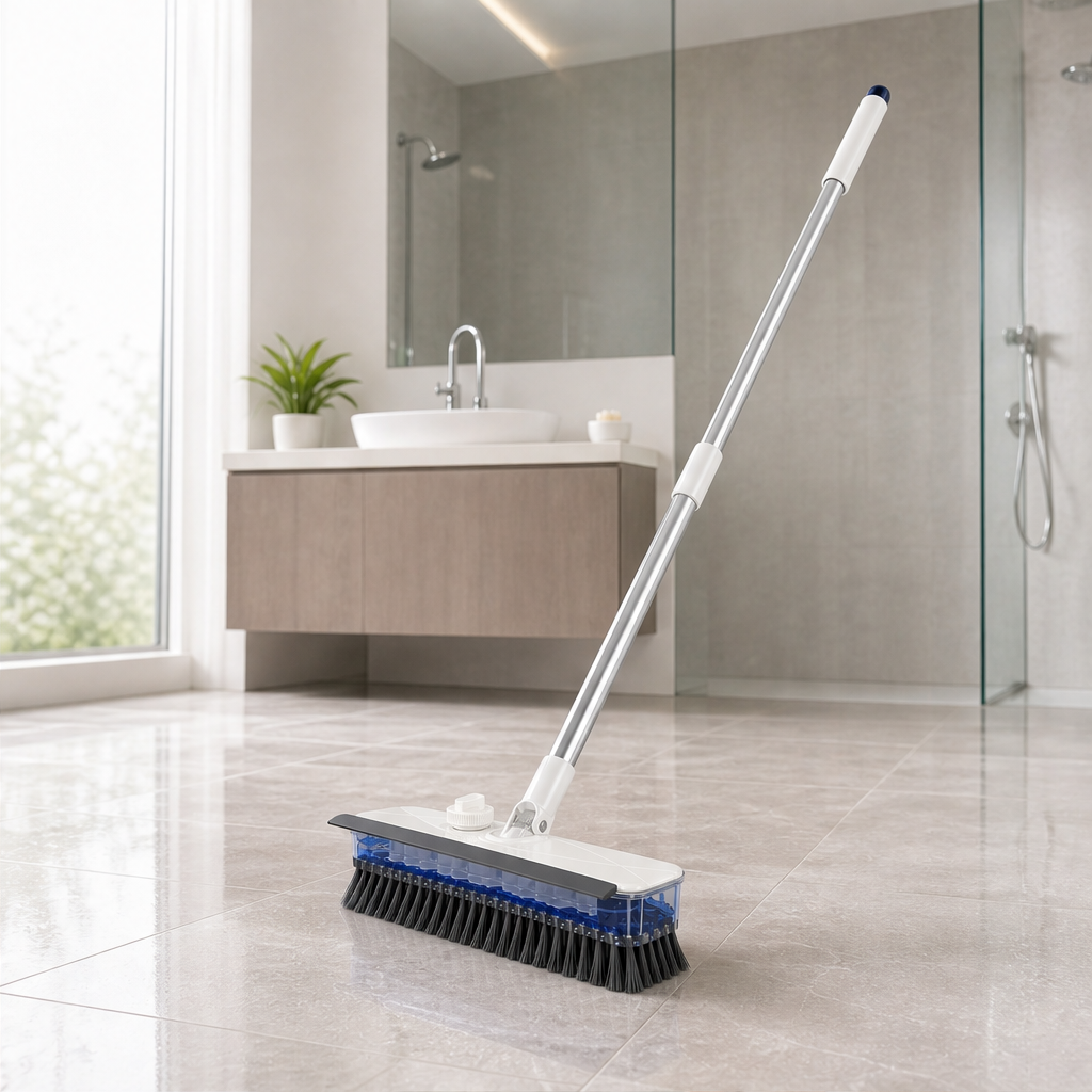 Scrubwick – Soap-Dispensing Scrub, Squeegee & Dry Floor Brush
