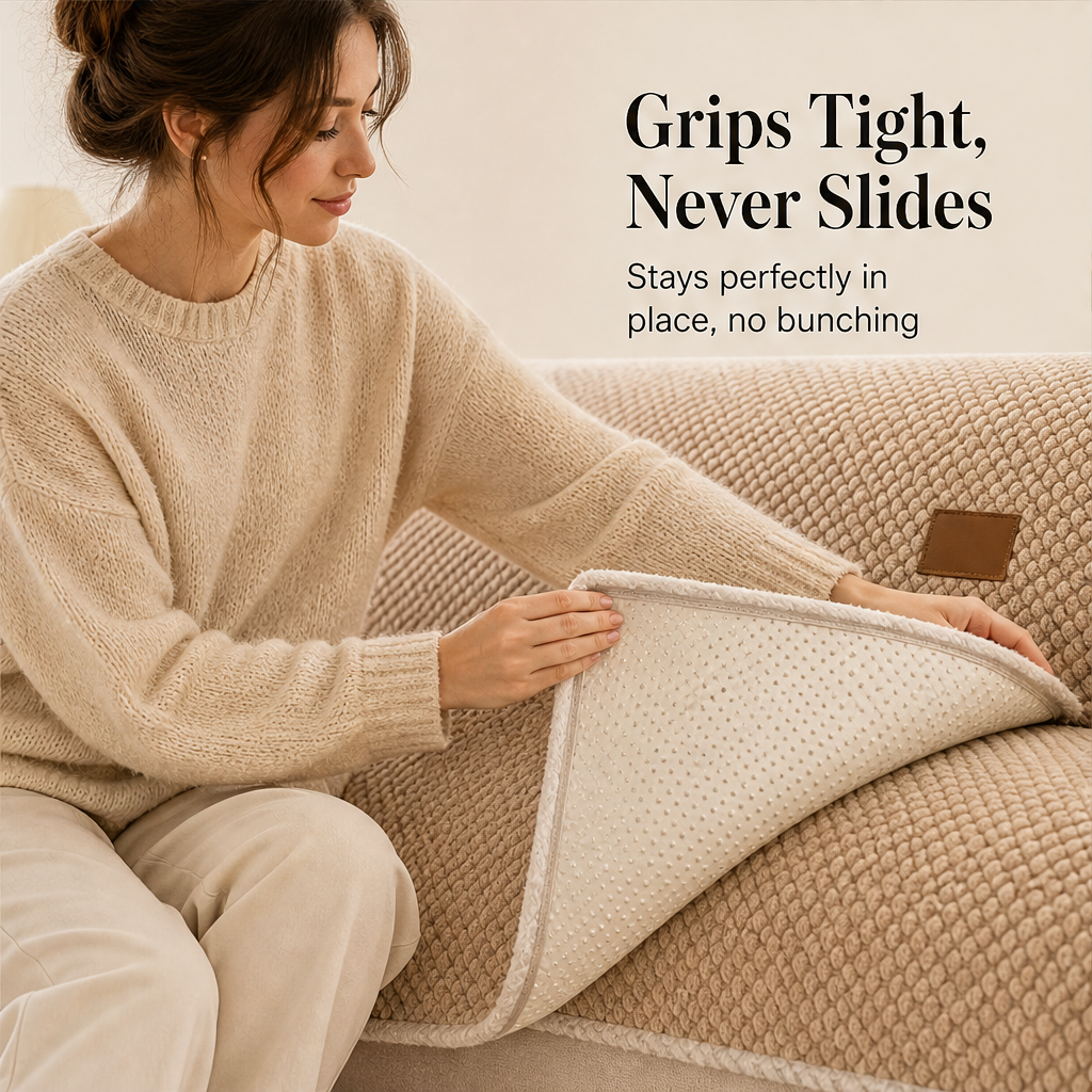 Plushkeep – Thickened Non-Slip Pet-Friendly Sofa Cover + 50% OFF
