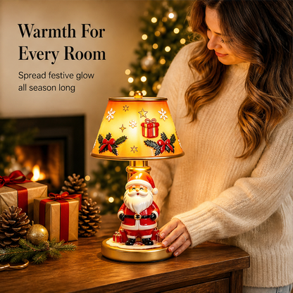 Hollowick – Hand-Painted Resin Santa Table Lamp with Warm Night Glow + 50% OFF