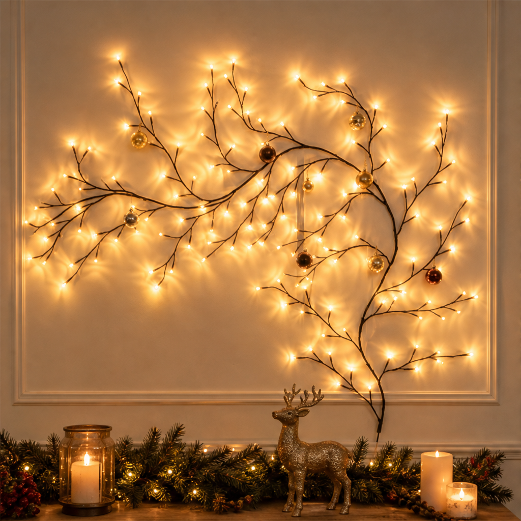 Glowvine – Flexible Branch LED Wall Light for Christmas Decor + 50% OFF