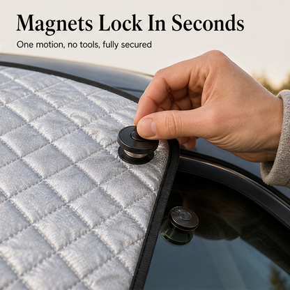 Windarmor – Magnetic All-Season Windshield Cover for Sun, Frost & Snow + 50% OFF