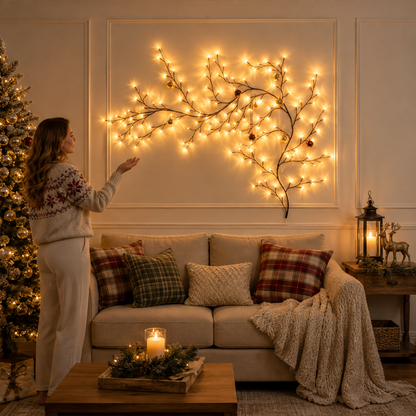 Glowvine – Flexible Branch LED Wall Light for Christmas Decor + 50% OFF