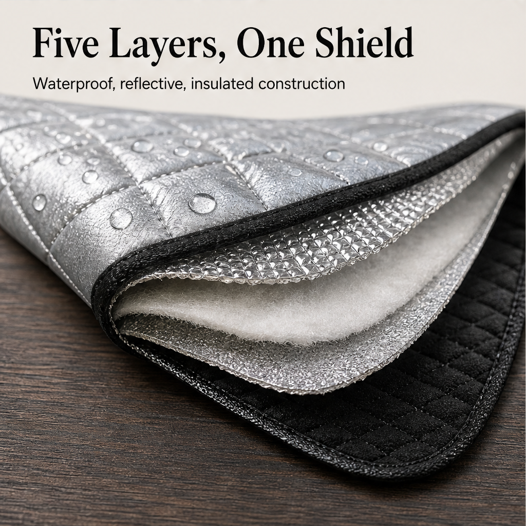 Windarmor – Magnetic All-Season Windshield Cover for Sun, Frost & Snow + 50% OFF