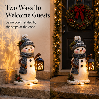 Hollowick – Solar Nativity Lantern Snowman Step Light + 50% OFF