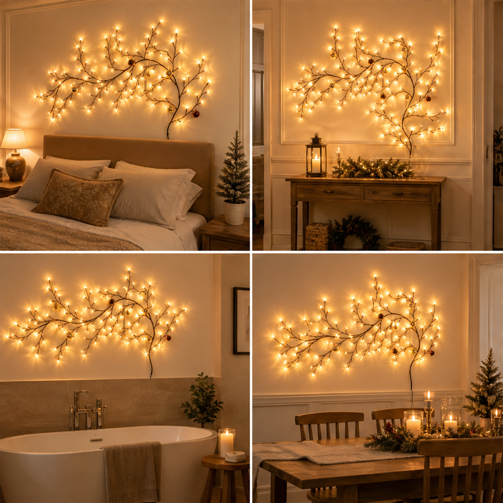 Glowvine – Flexible Branch LED Wall Light for Christmas Decor + 50% OFF