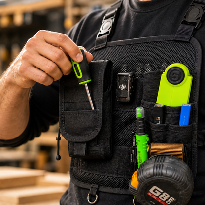 Toolcrest – Hands-Free Multi-Pocket Chest Tool Organizer