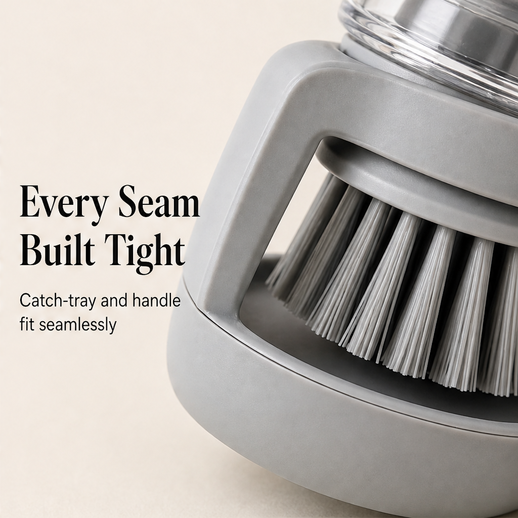 Suddly – Soap Dispensing Dish Brush with Stand + 50% OFF