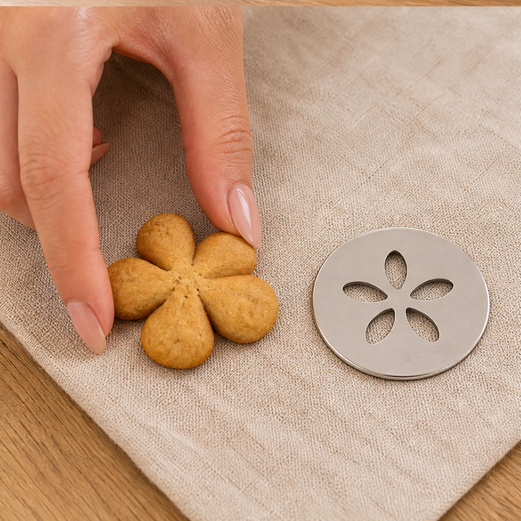 Flourpress – 13 Disc, 8 Nozzle Stainless Steel Cookie Press + 50% OFF