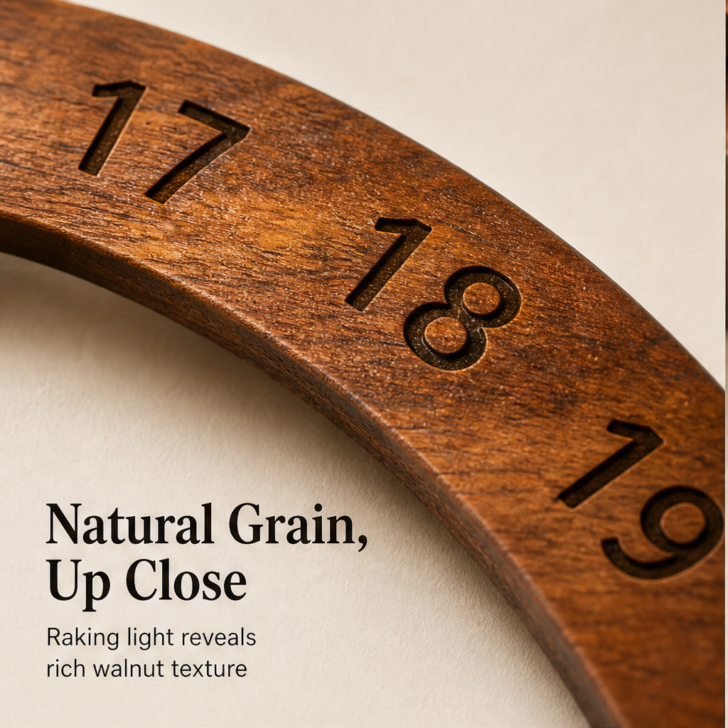 Oakvane – Handcrafted Rotating Wood Perpetual Calendar + 50% OFF