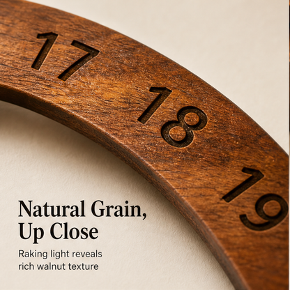 Oakvane – Handcrafted Rotating Wood Perpetual Calendar + 50% OFF