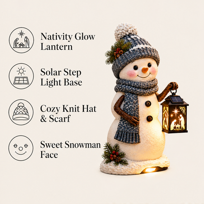Hollowick – Solar Nativity Lantern Snowman Step Light + 50% OFF