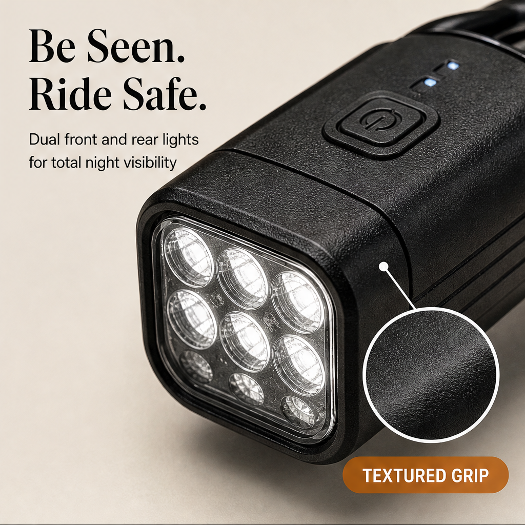 Nightforge – USB Rechargeable Front & Rear Bike Light Set + 50% OFF