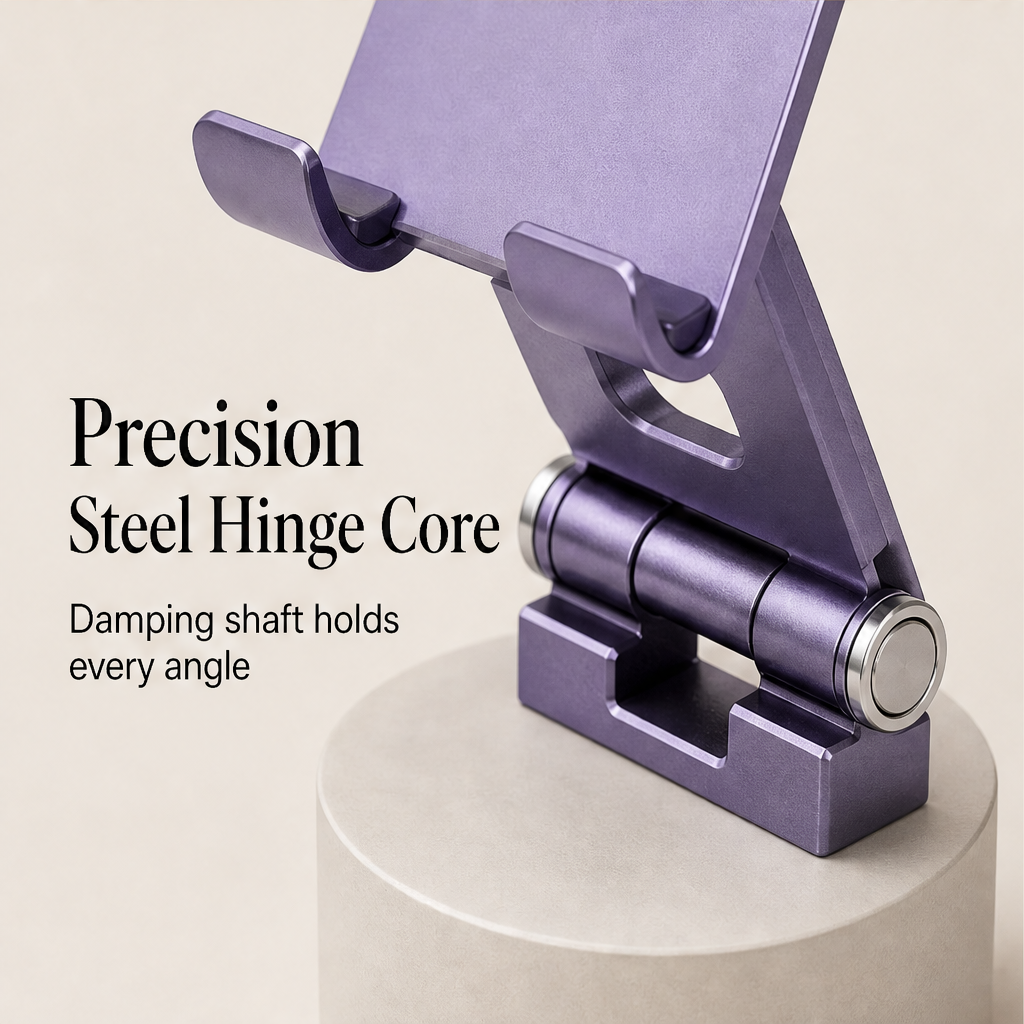 Steelix – 360° Rotating All-Metal Desktop Phone Stand + 50% OFF