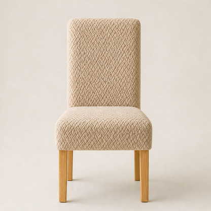 Woveth – Stretch-Fit Checkered Chair Cover for Instant Dining Room Upgrade + 50% OFF