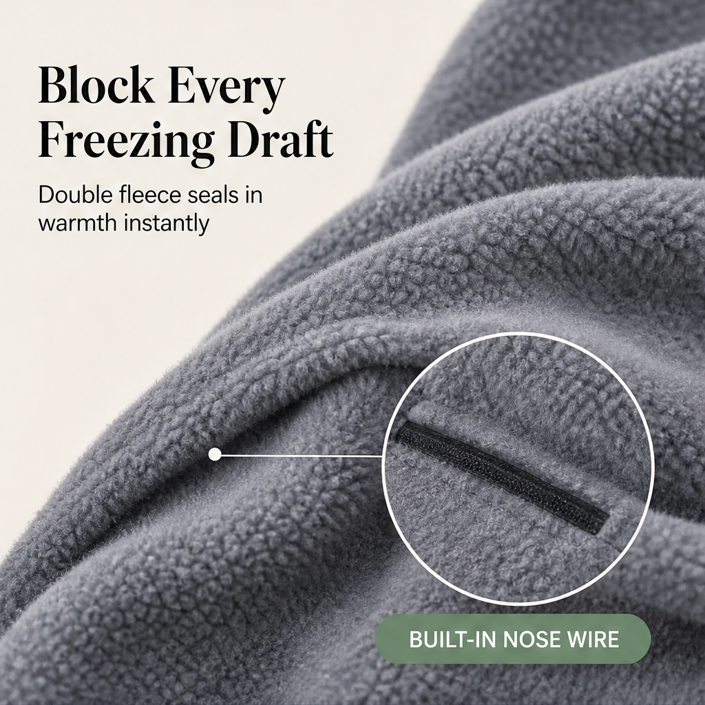 Cragfold – Windproof Fleece 3-in-1 Balaclava for Skiing & Cycling + 50% OFF