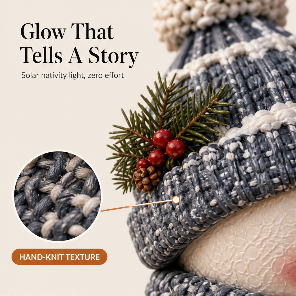 Hollowick – Solar Nativity Lantern Snowman Step Light + 50% OFF
