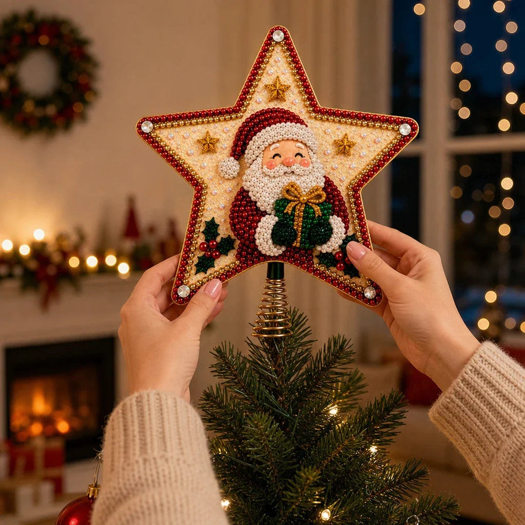 Starryloom – Santa Diamond Painting Christmas Tree Topper
