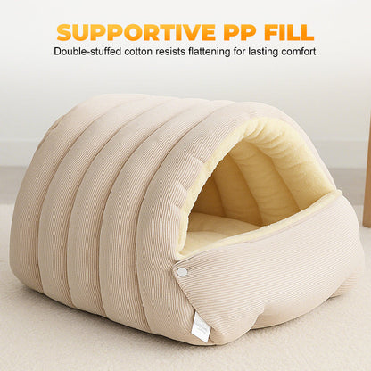 Cavina - Plush Pet Cave Bed