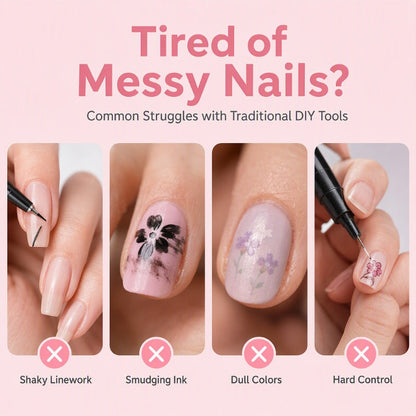 Dual-Ended Nail Art Pens (24 Colors)