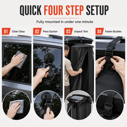 CampVeyra – Tailgate Privacy Shower Tent