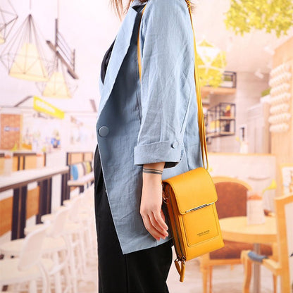 Talia Phone Crossbody Pouch | PU Leather Zipper Wallet Bag