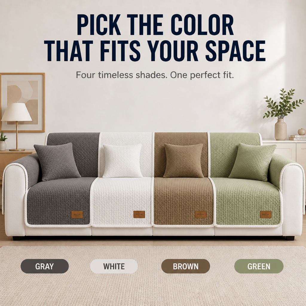 VeluraShield™ Plush Sofa Cover
