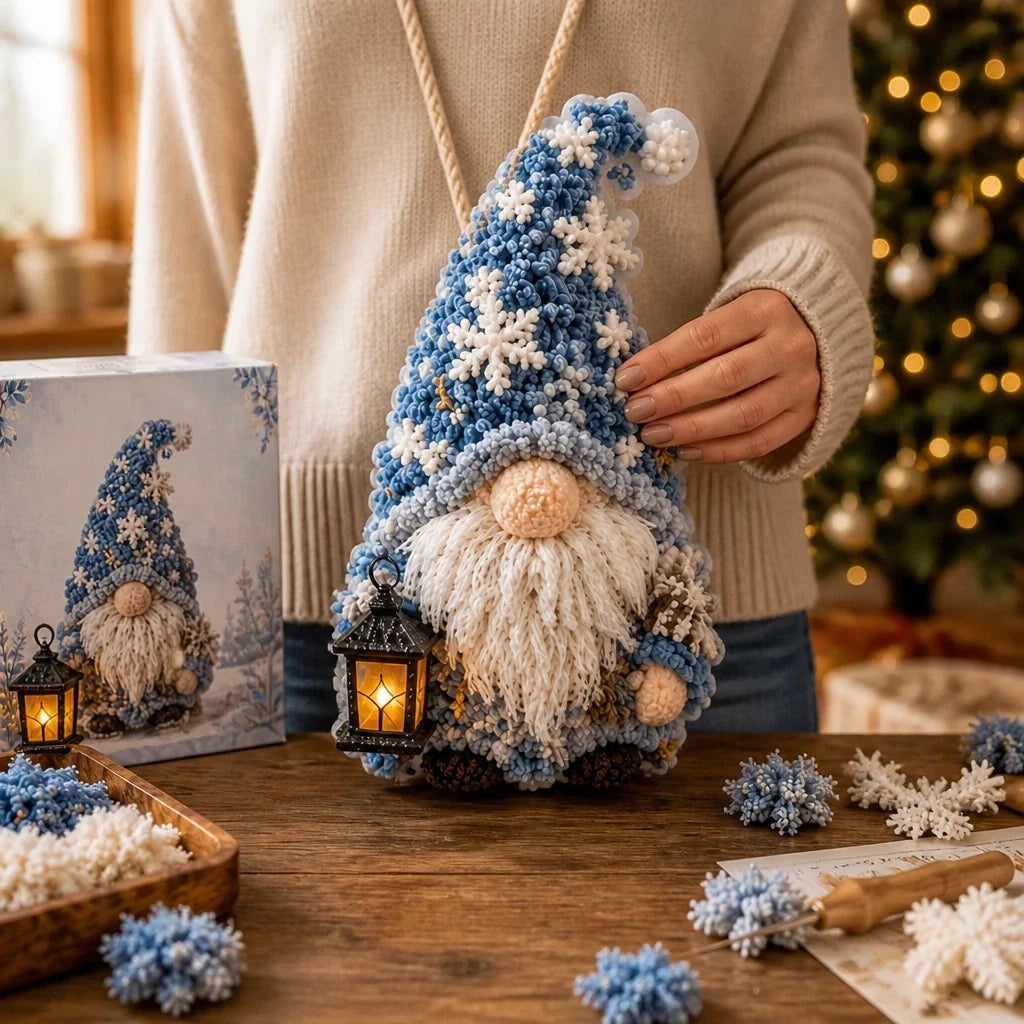 Gnome & Glow – Punch Needle Gnome Craft Kit